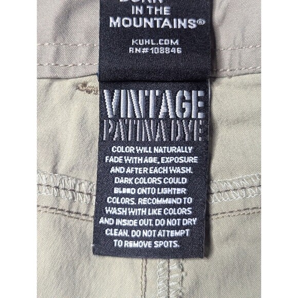 Kuhl Ramblr Shorts Mens Size 40 Green Vintage Patina Dyed Hiking 5125 - Picture 8 of 14